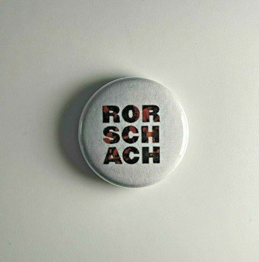 Rorschach Protestant 1” Button R002B Badge Pin