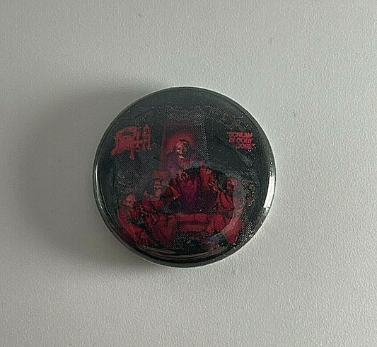 Death Scream Bloody Gore 1” Button D023B Pin Badge