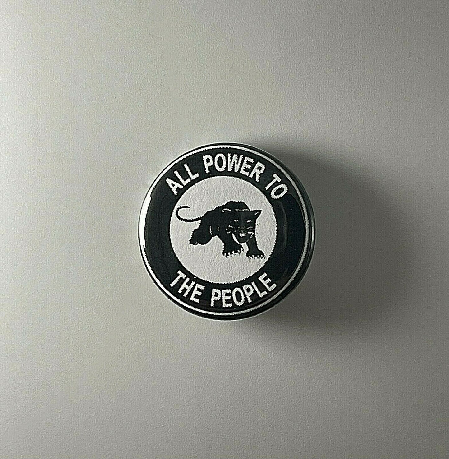 Black Panther Party All Power To The People 1.25" Button B010B125 Pin Badge