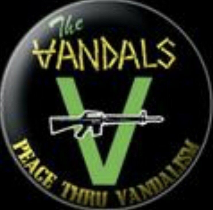 The Vandals Peace Through Vandalism 1” Button V001B Badge Pin