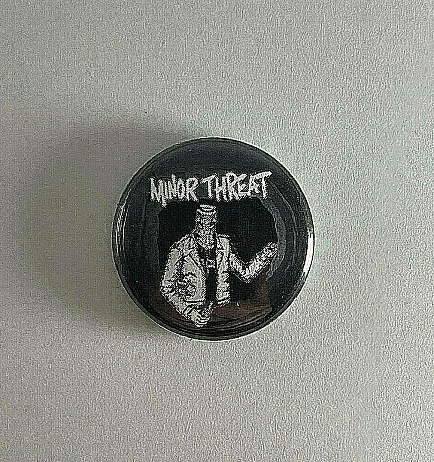 Minor Threat Bottled Violence Straight Edge 1” Button M011B Pin Badge