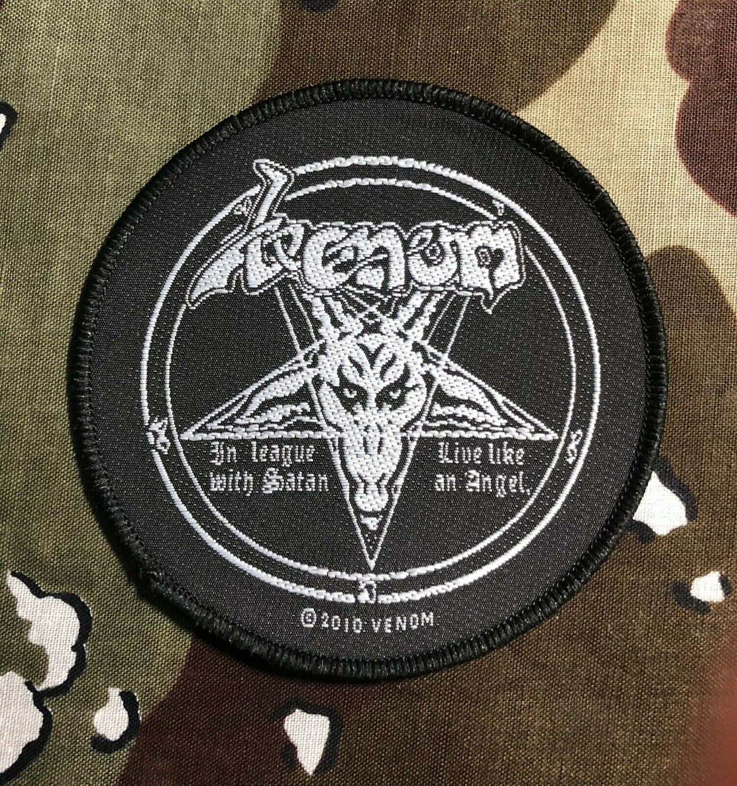 Venom In League With Satan Woven Patch V013P