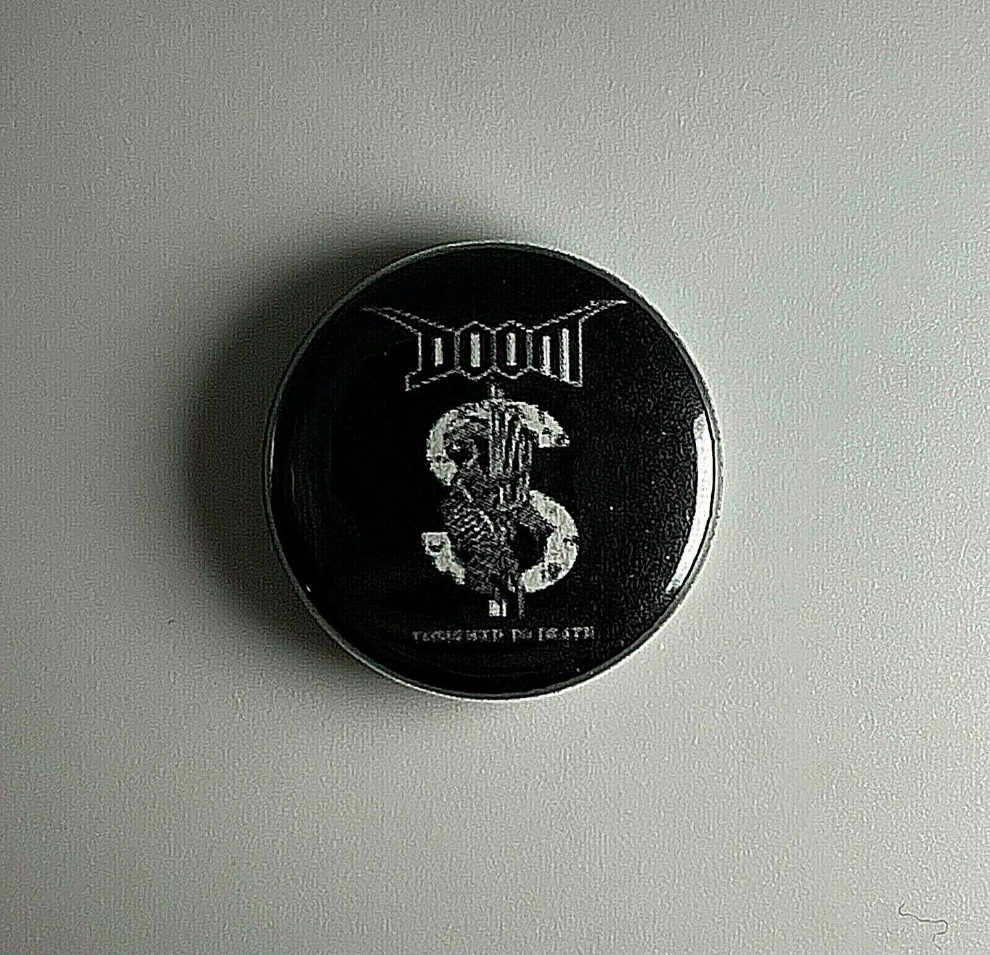 Doom Crust Punk 1" Button D006B Badge Pin