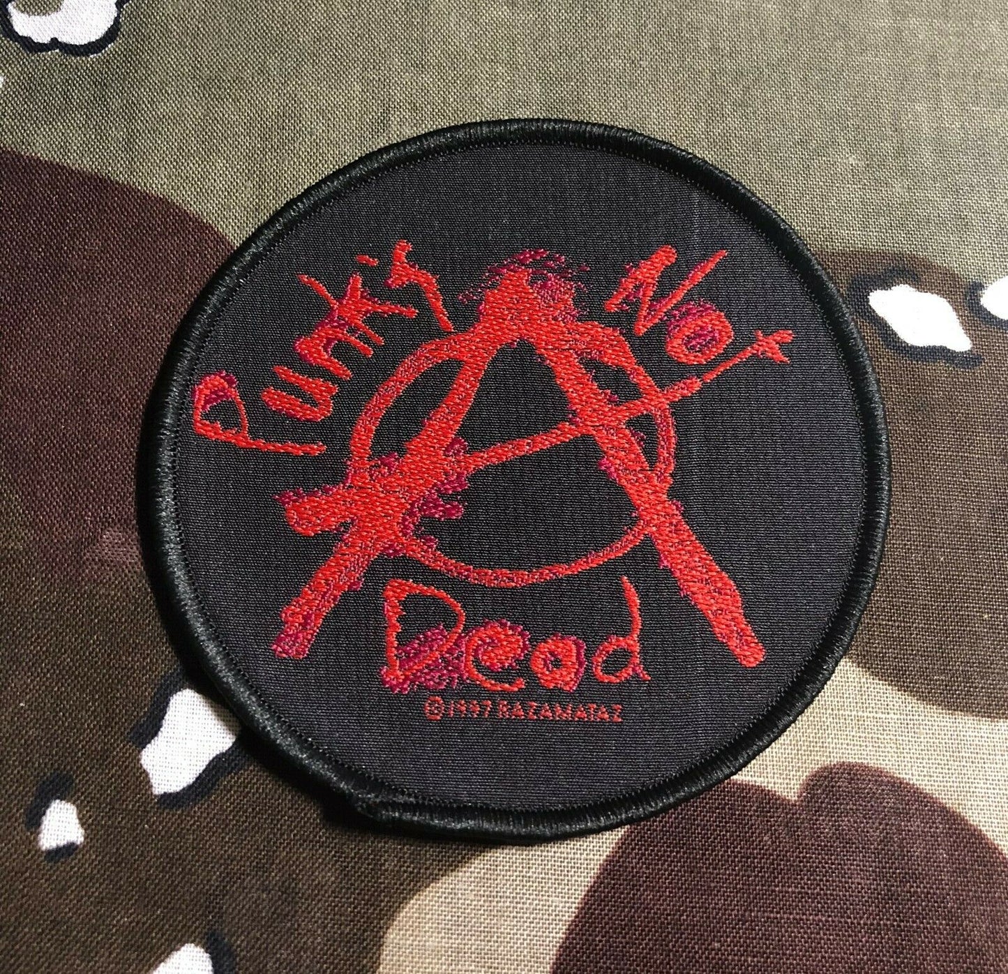 Punk's Not Dead Woven Patch P014P