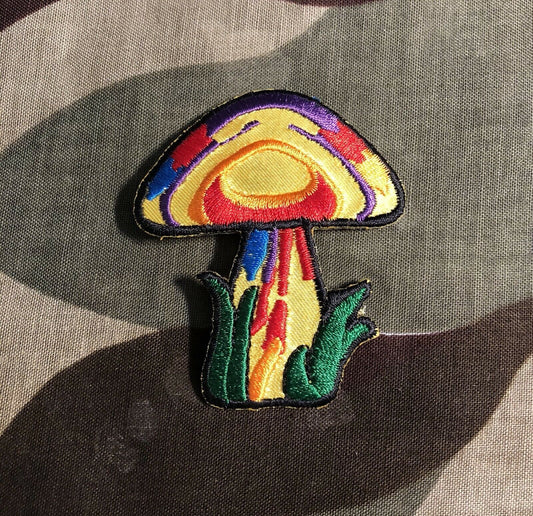 Magic Mushroom Embroidered Patch M049P