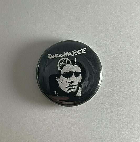 Discharge Punk 1” Button D018B Pin Badge