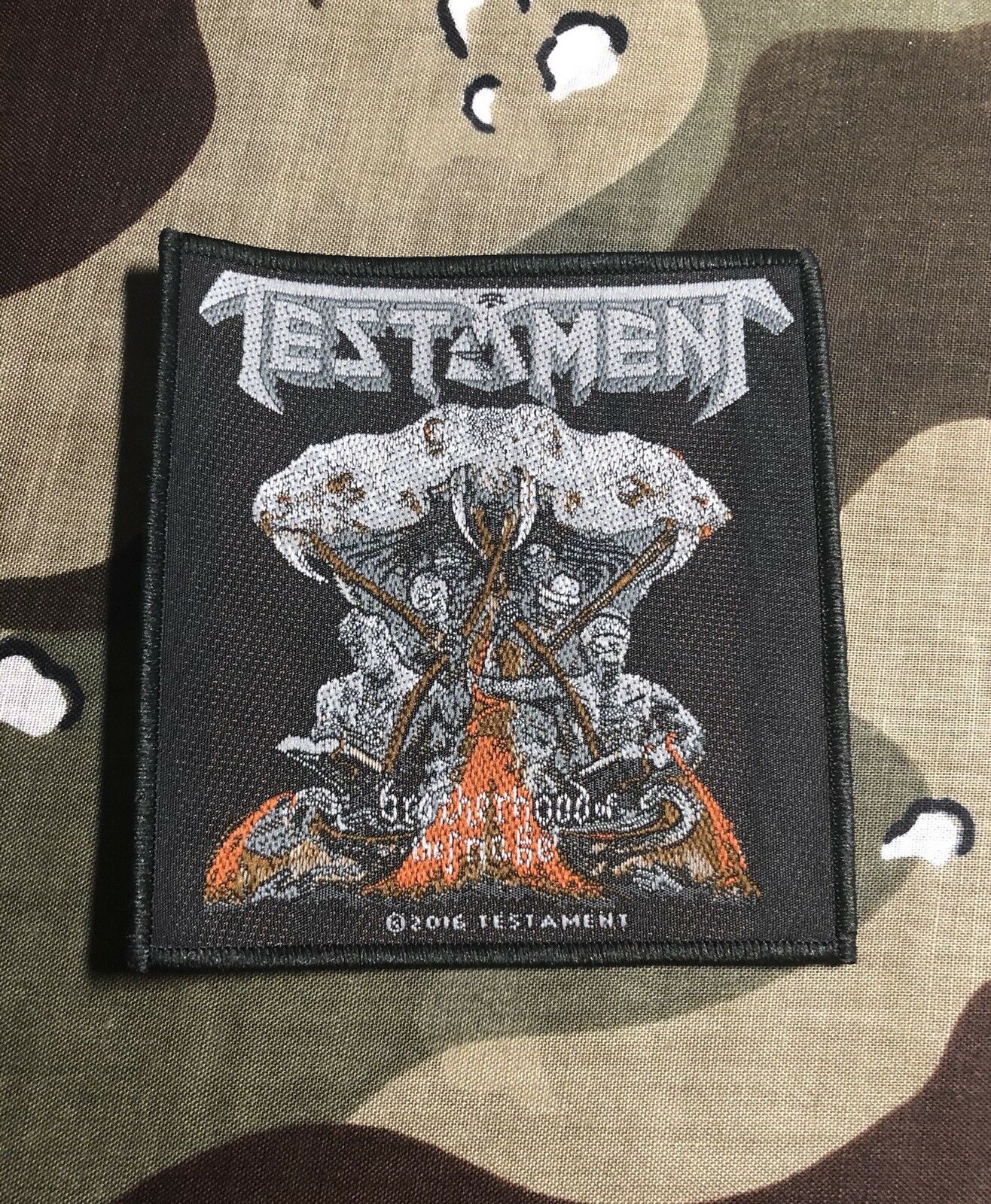 Testament Brotherhood Of The Snake Official Woven Patch T006P