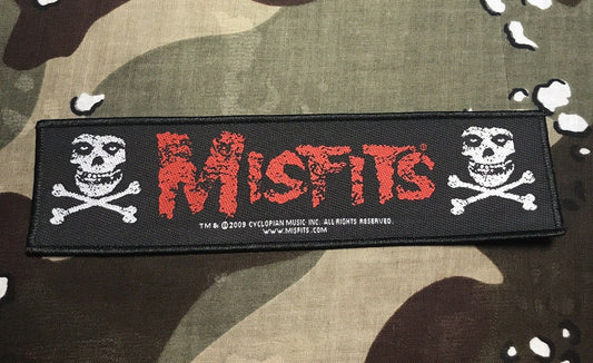 Misfits Super Strip Logo Woven Patch M005P