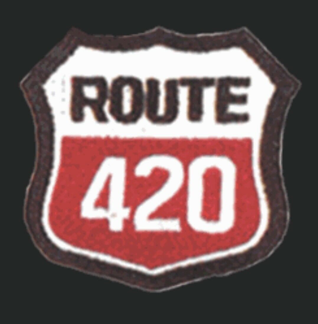 Route 420 Marijuana Weed Embroidered Patch R015P