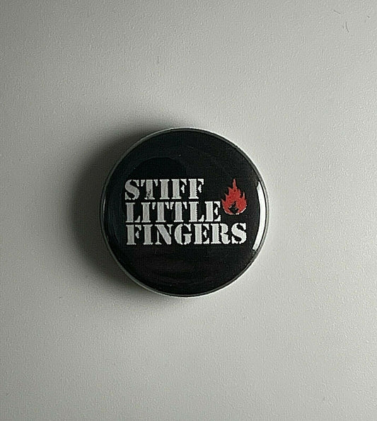 Stiff Little Fingers1" Button S024B Badge Pin