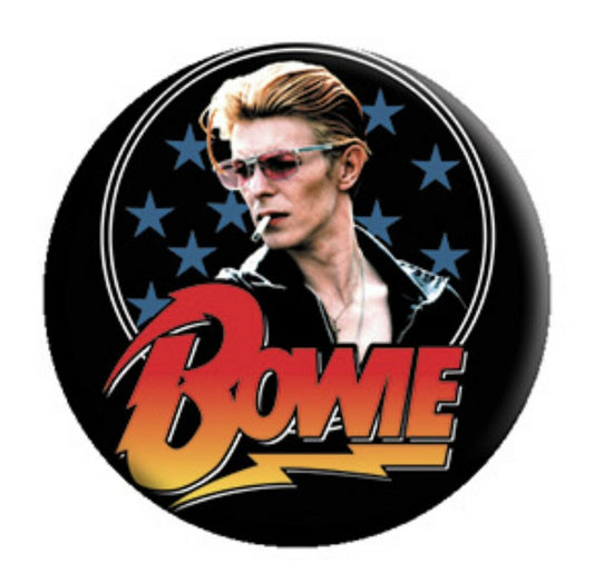 David Bowie Portrait 1.25" Button B007B125 Badge Pin