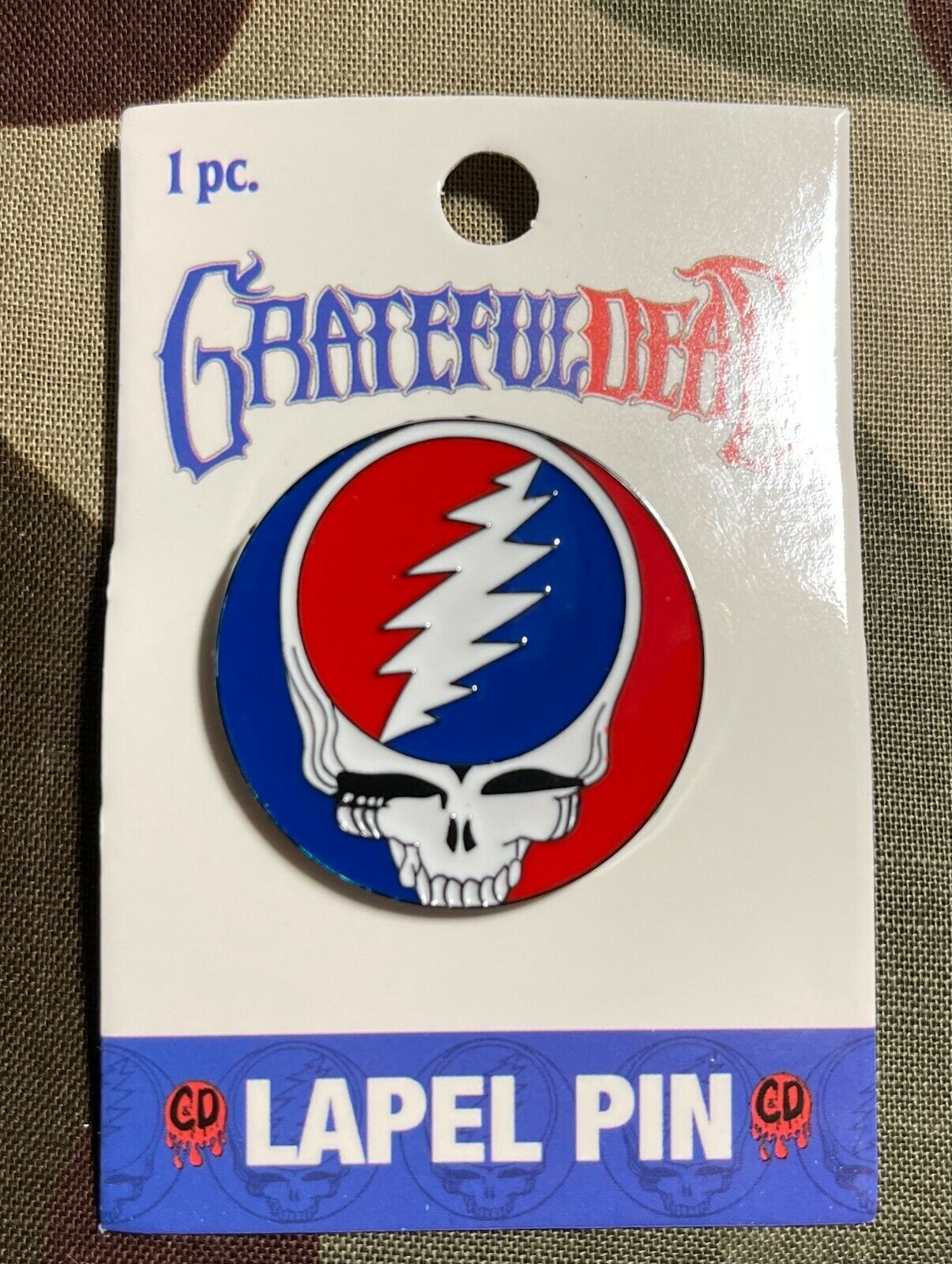 Grateful Dead Steal Your Face Officially Licensed Enamel Lapel Pin G008PC