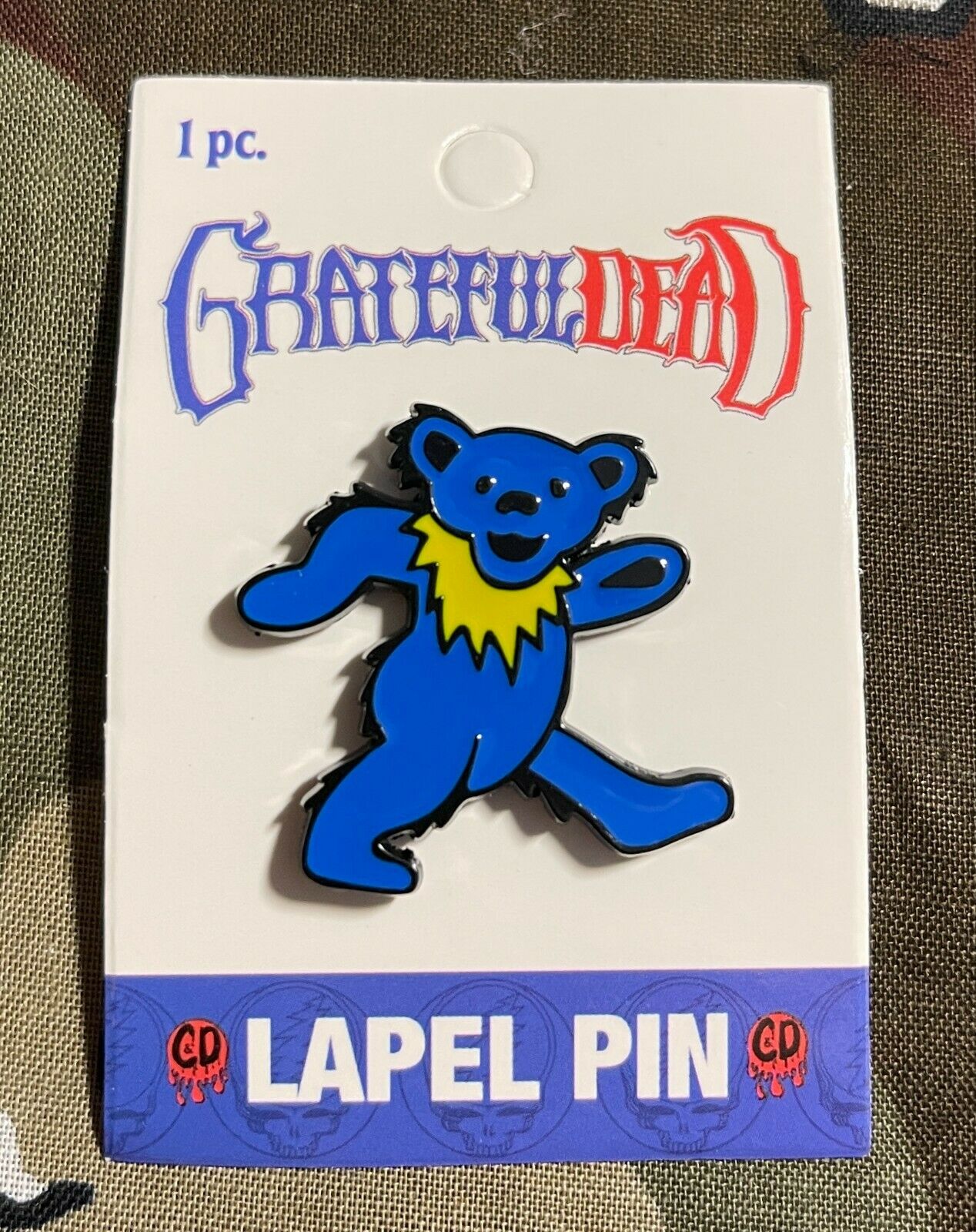 Grateful Dead Dancing Bear Officially LicensedEnamel Lapel Pin G009PC