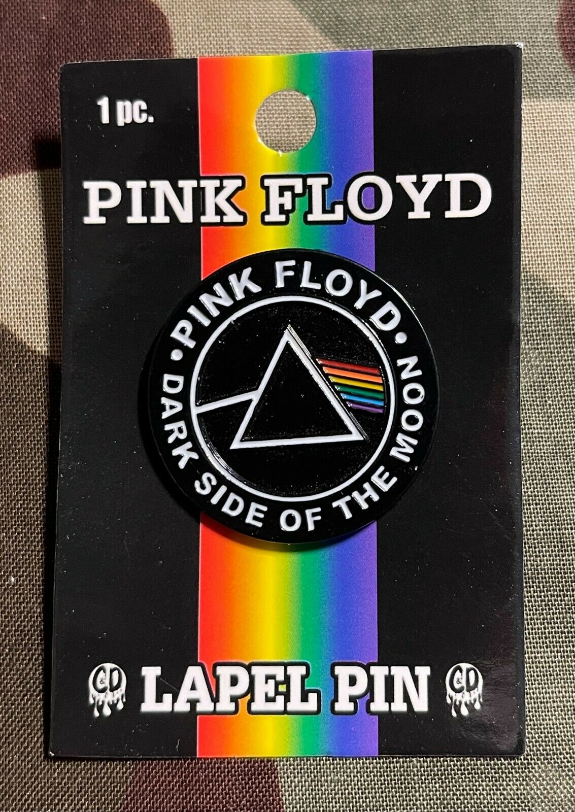 Pink Floyd Dark Side Of The Moon Enamel Lapel Pin P003PC Badge