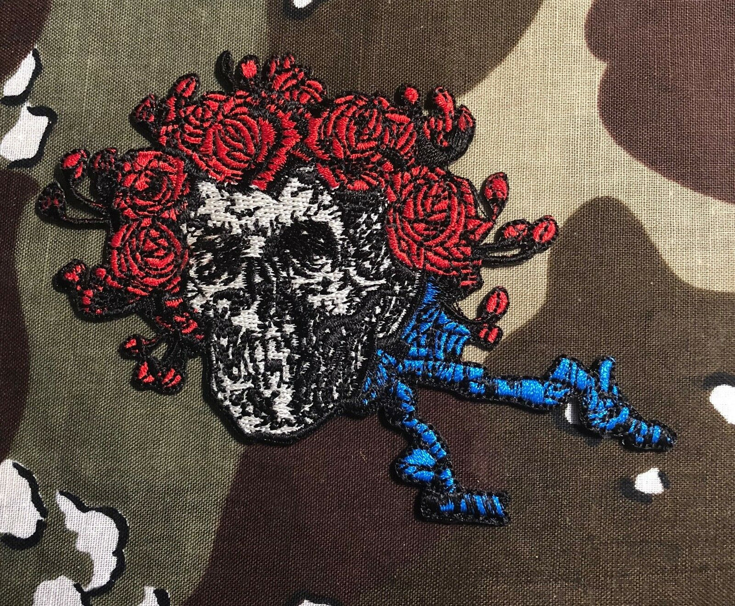 Grateful Dead Skull And Roses Officially Licensed Embroidered Patch G027P