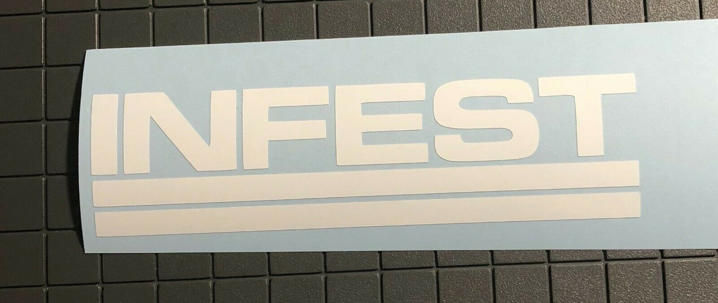 Infest Power Violence Vinyl Decal Rub On Sticker I003S