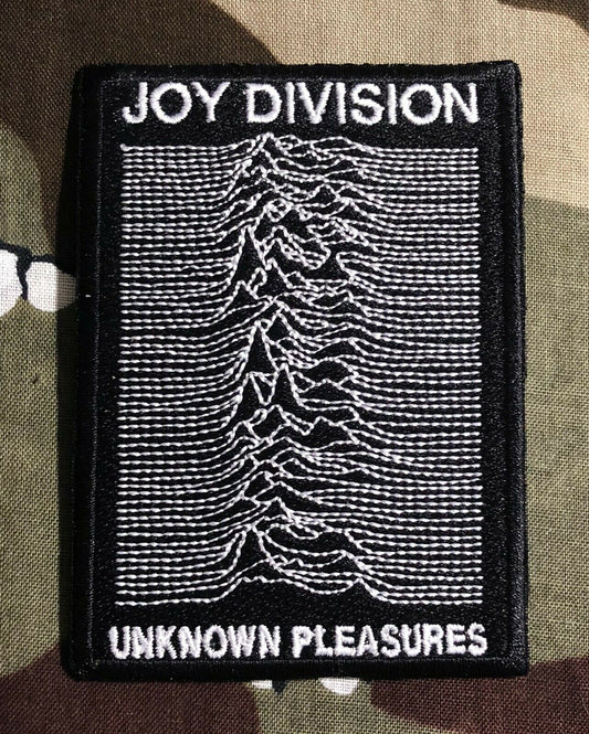 Joy Division Unknown Pleasures Embroidered Patch J016P