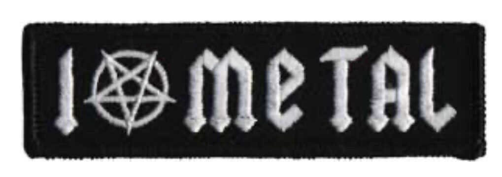 I Love Metal Heavy Metal Embroidered Patch M091P