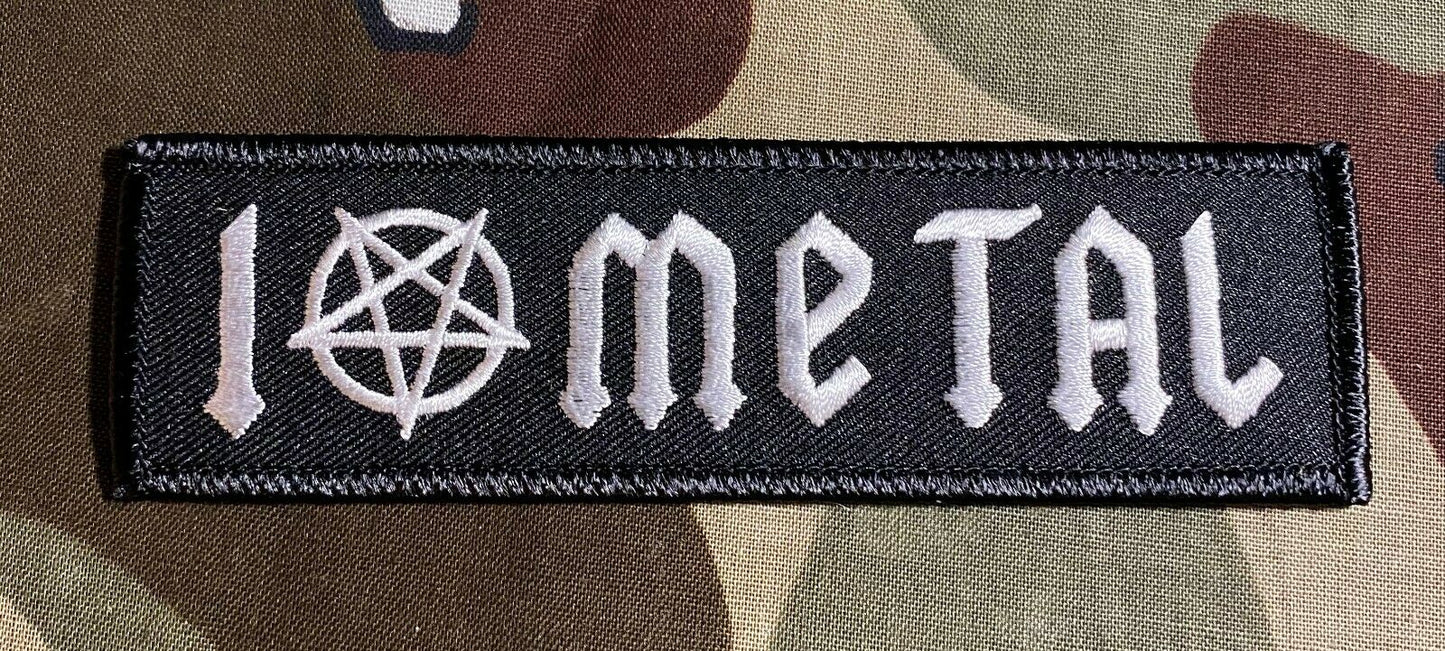 I Love Metal Heavy Metal Embroidered Patch M091P