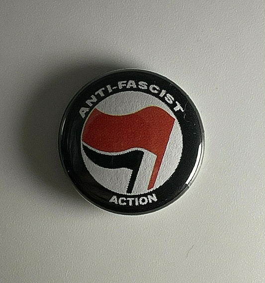 Anti-Fascist Action Antifa Iron Front 1” Button A013B Pin Badge