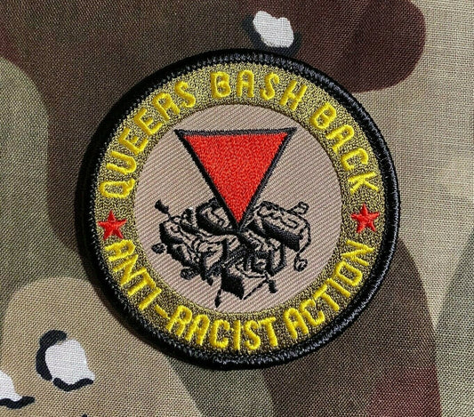 Queers Bash Back LGBTQ Anti-Fascist Embroidered Patch Q002P