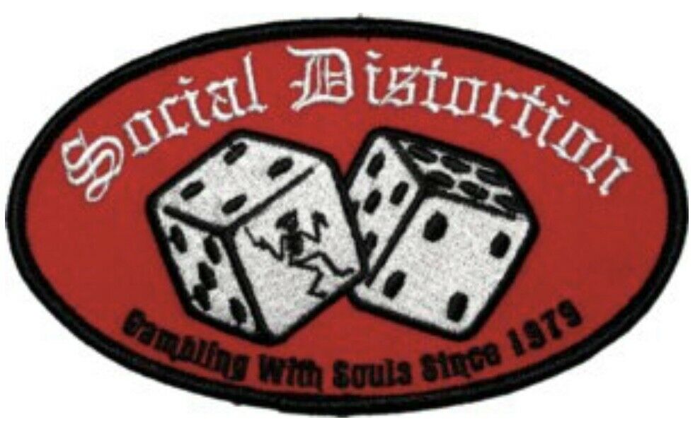 Social Distortion Dice Embroidered Patch S086P