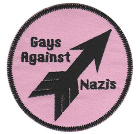 Gays Against N*zis LGBTQ Anti-Fascist Embroidered Patch G025P