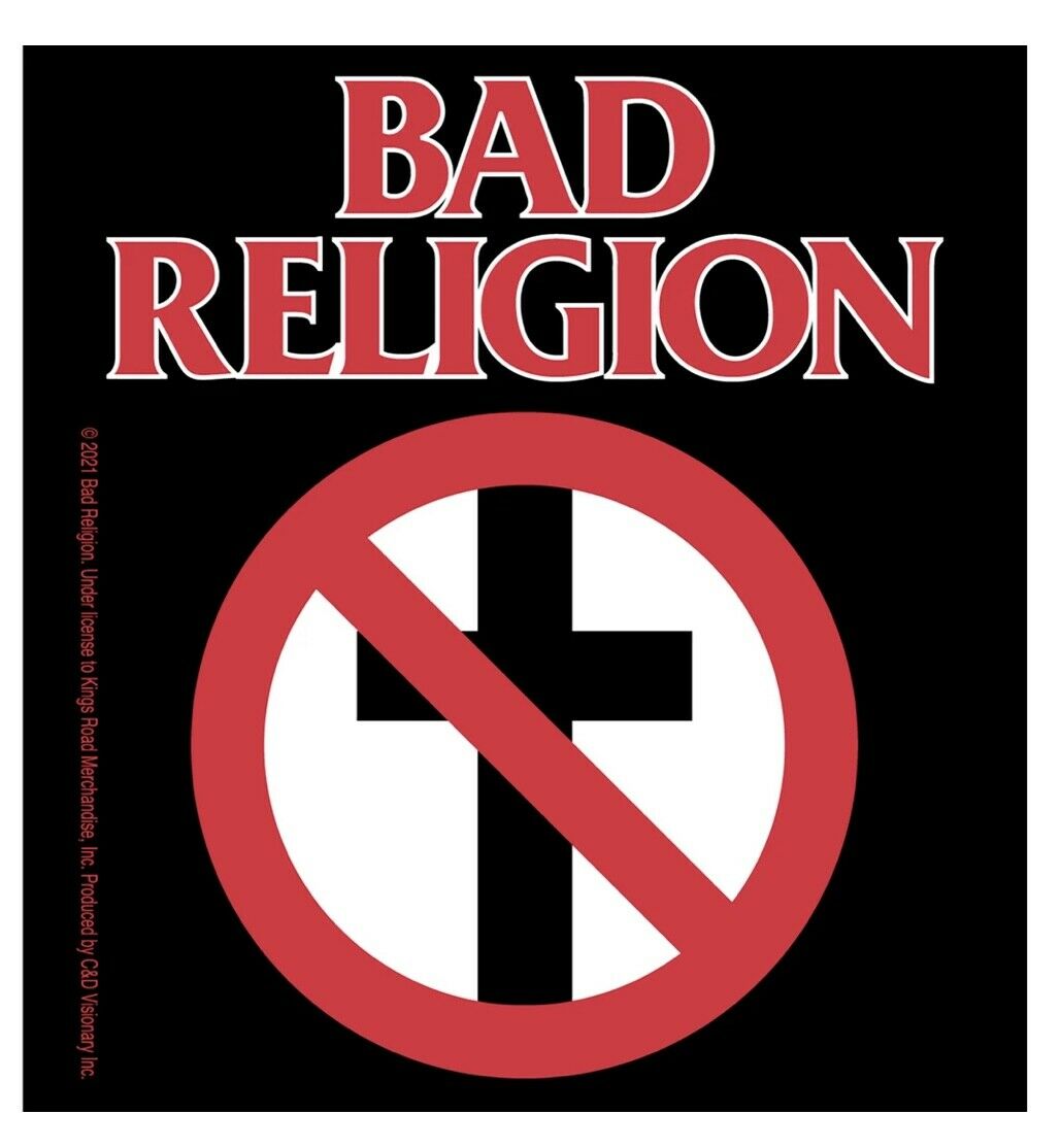 Bad Religion Official No Crosses Sticker Decal B007S