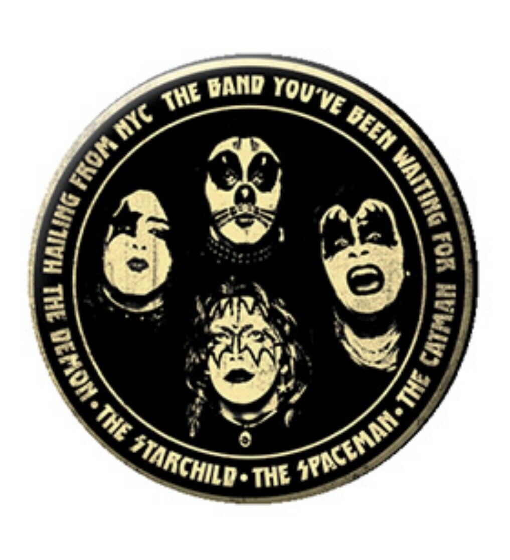 Kiss 1.25” Button K001B125 Pin Badge