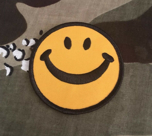 Smiley Face Embroidered Patch S025P