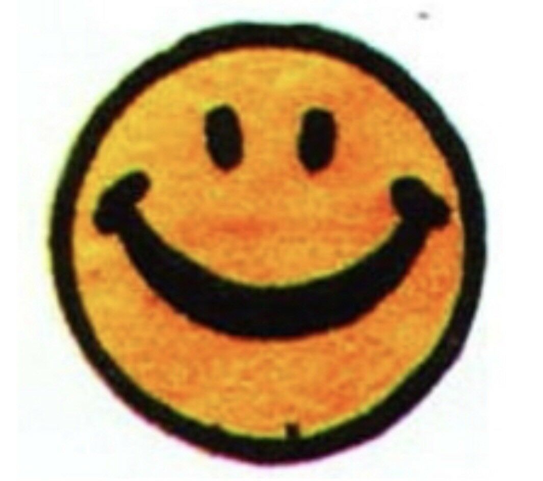 Smiley Face Embroidered Patch S025P