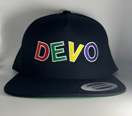 Devo Logo Embroidered Baseball Hat Cap