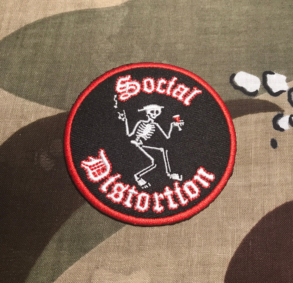 Social Distortion Skeleton Mommy's Little Monster Embroidered Patch S005P