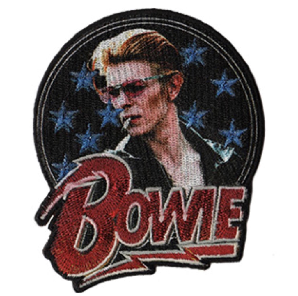 David Bowie Ziggy Stardust Embroidered Woven Patch B019P