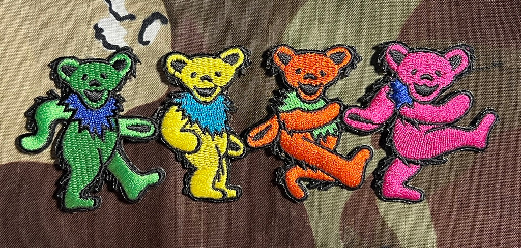 Grateful Dead Dancing Bears Officially Licensed Embroidered Patch G006P