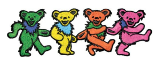 Grateful Dead Dancing Bears Officially Licensed Embroidered Patch G006P