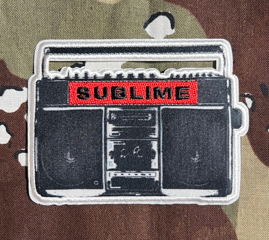 Sublime Boombox Woven Official Embroidered Patch S092P