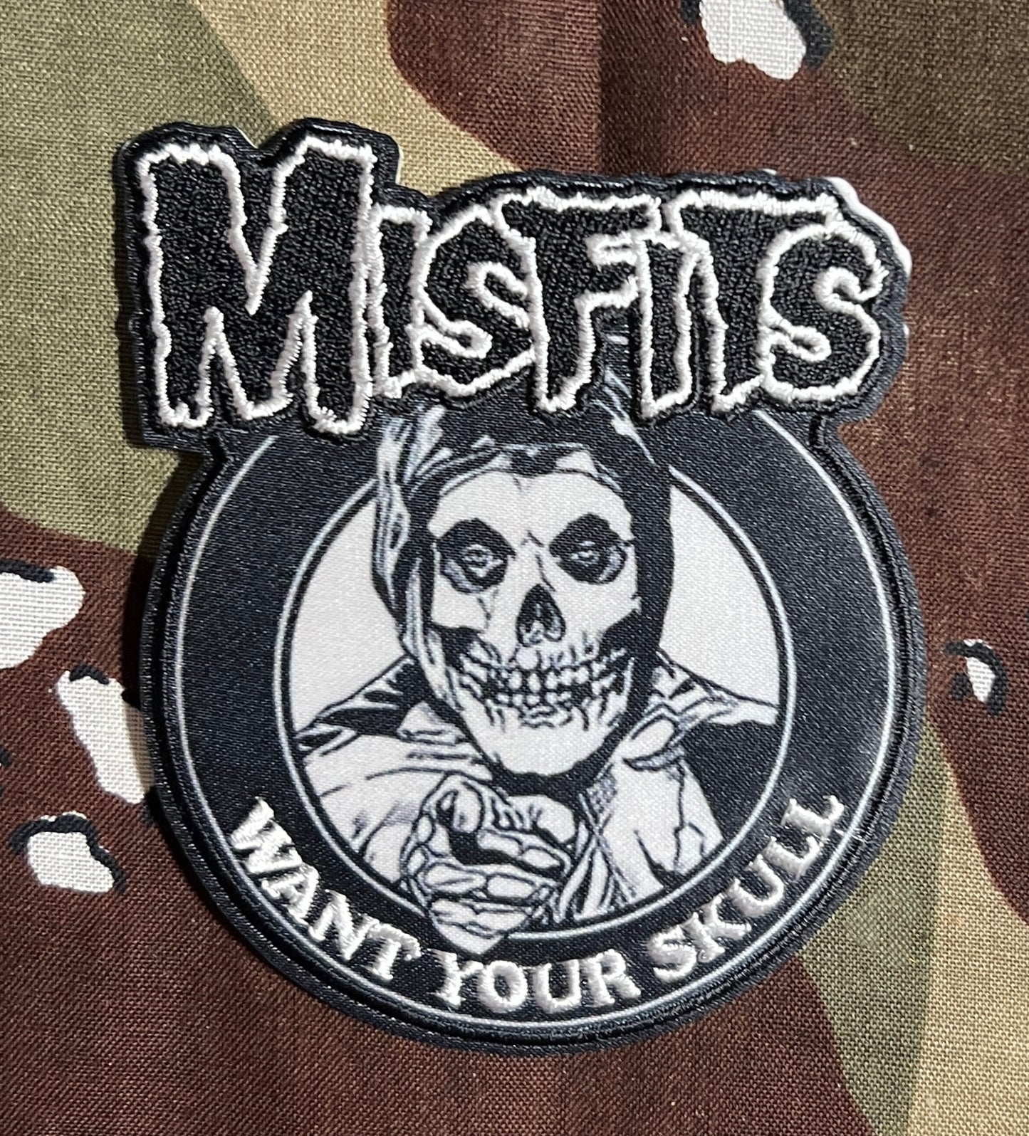 Misfits I Want Your Skull Embroidered Woven Patch M070P