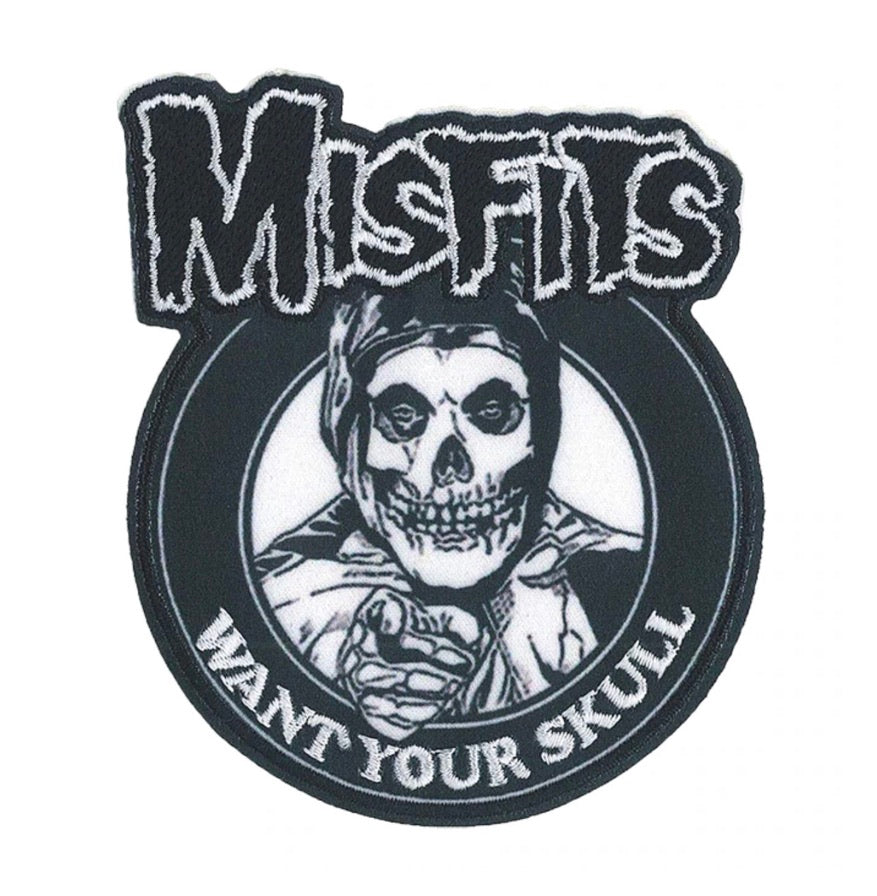 Misfits I Want Your Skull Embroidered Woven Patch M070P