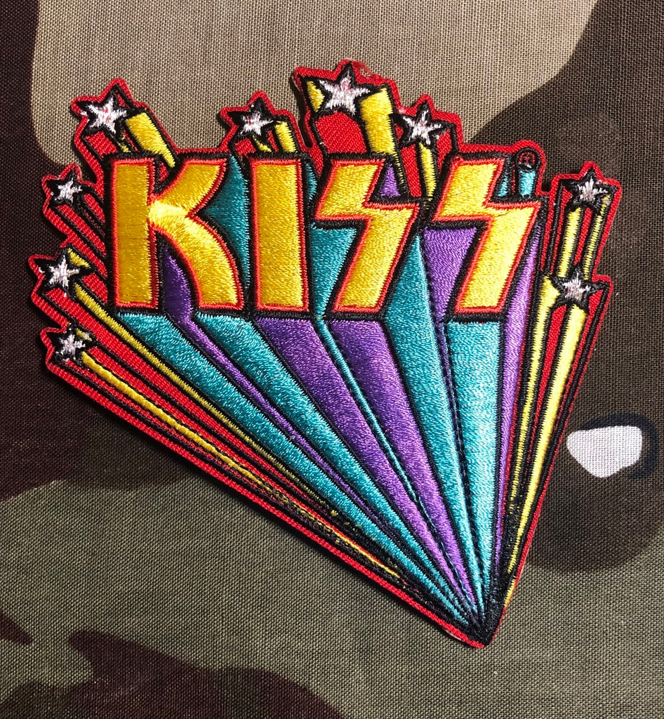 Kiss Stars Embroidered Patch K029P