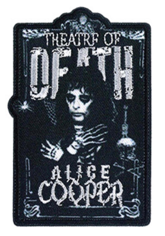 Alice Cooper Theatre Of Death Embroidered Woven Patch A101P