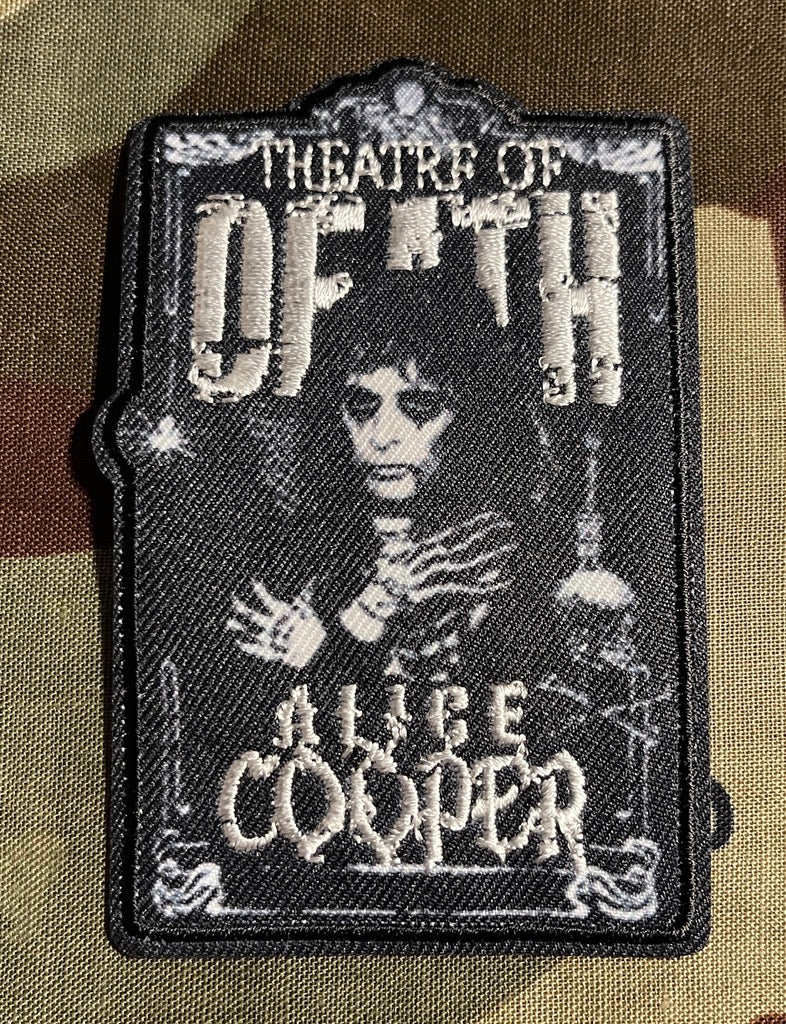 Alice Cooper Theatre Of Death Embroidered Woven Patch A101P