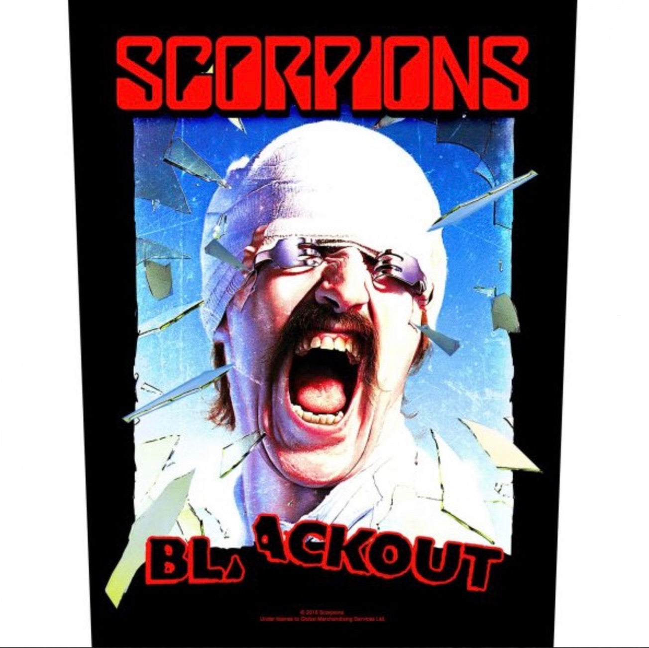 Scorpions Blackout Printed Back Patch S082P