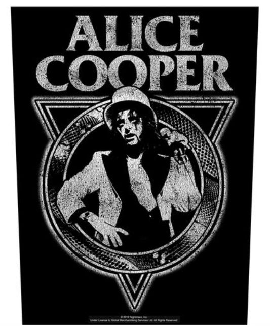 Alice Cooper Welcome To My Nightmare Printed Back Patch A015P