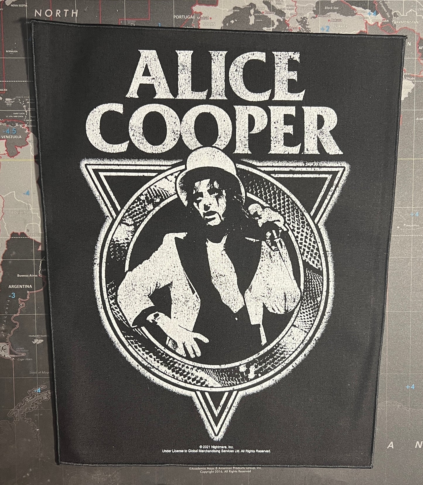 Alice Cooper Welcome To My Nightmare Printed Back Patch A015P