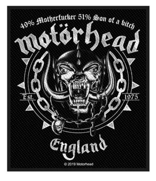 Motorhead England Woven Patch M118P