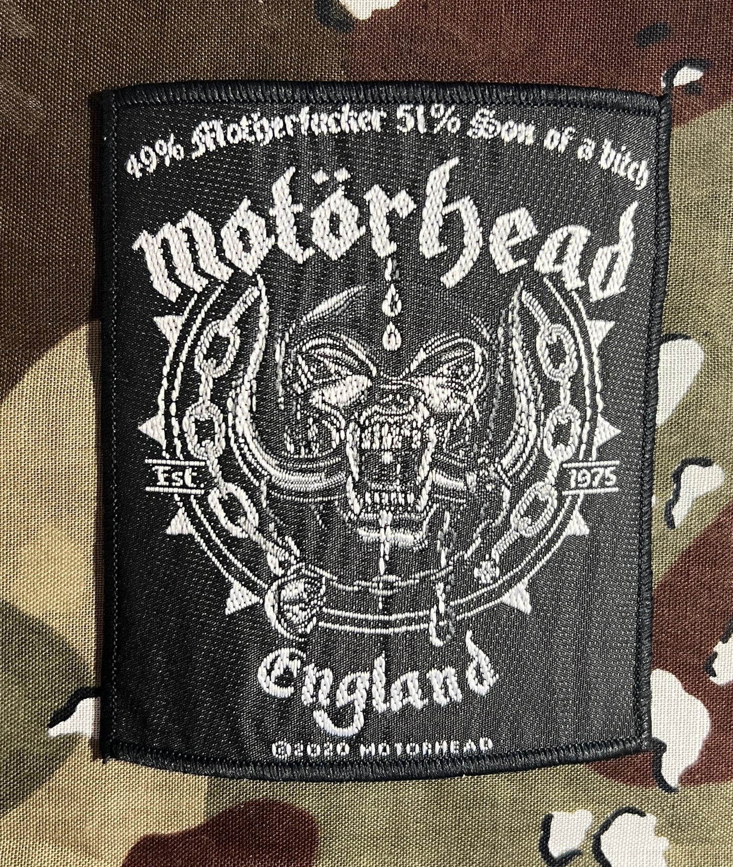 Motorhead England Woven Patch M118P