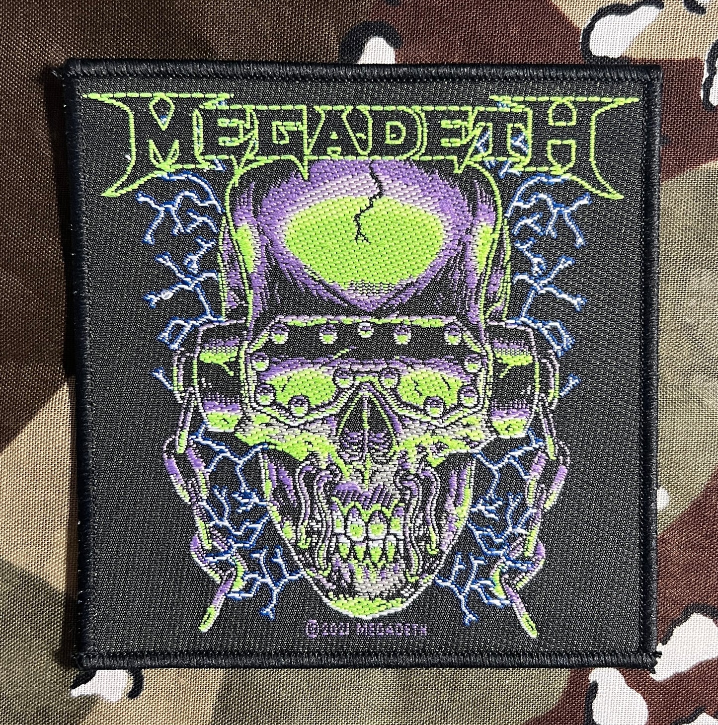 Megadeth Official Vic Rattlehead Woven Patch M119P