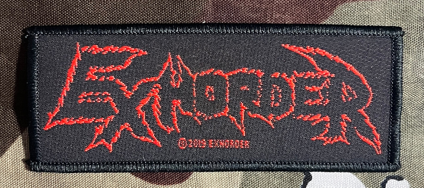 Exhorder Logo Thrash Metal Woven Patch E029P