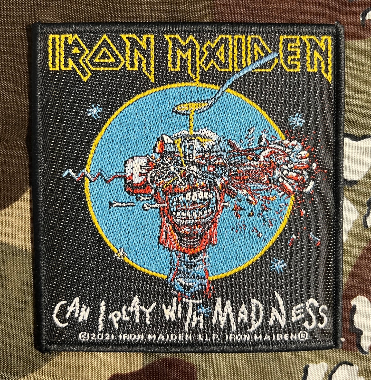 Iron Maiden Can I Play With Madness Woven Patch I005P